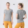 LL 2.0 Femme Yoga Tapispue Tshirts Tees Sportswear Apparels Outdoor Adult Gym Adult Exercise Fonctionnement Close Classement à manches courtes