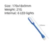 USB Light Man Woman Gift LED -ljus kan böjas vid Will Portable Eye Protection Night Light flera färger färgglada