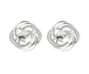 Pearl Earring Settings Gorgeous Design 925 Sterling Silver Cubic Zirconia Floral Stud Earring Mounting 5 Pairs6353375