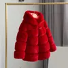 Jackets Toddler Girls Jacket Fall Fashionable Winter Infant Kids Fleece Collar Soild Warm Hooded Woolen Coats