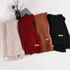 Scarves Soft Comfortable Scarf Japanese Style Knitted Winter For Women Windproof Thickened Neck Wrap With Cozy Warmth Elasticity