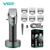 Trimmer vgr Hair Professional Clipper Barber Hair Triming Hairless Coiffe sans calcul Hine Rechargeable Réglable avec base de charge V682