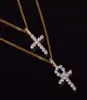 Conjunto de colar de zircônia gelada ankh, ouro, prata, cobre, material brilhante, chave cz para a vida, egito, colar, hip hop, joias 3275541