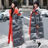 Parkas pour femmes manteau de neige rembourré veste chaude doudoune brillante hiver femmes manteau imperméable surdimensionné épais long Parkas à capuche Jaqueta Feminina J231226