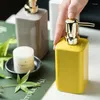 Liquid Soap Dispenser 350ml Ceramic Lotion Bottle Color Bathroom Accessories Home El Square Shampoo Shower Gel Storage Gifts