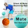 Balls Balls Bouncing Mute Ball Indoor Silent Basketball 24cm Foam Basketball Silent Soft Ball Size 7 Air Bounce Basket Ball 357 Sports T