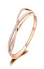 Bracelet en strass mosaïque pour femmes, Design Original, bijoux en or Rose, en acier inoxydable, pour mariage, B19090, Bangle5875658