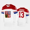 Drużyna Czechy Republika 2022 Jersey Hockey 88 David Pastrnak 46 David Krejci 13 Jakub Vrana 19 Tomas Hertl 17 Filip Hronek 34 Petr Mrazek 6 Mich