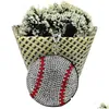 Portachiavi Cordini Sport Portachiavi da baseball Portachiavi con diamanti Decorazione Lage Portachiavi Portachiavi Accessori moda Ss0428 Drop De Otcwn