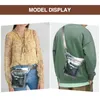 Bel çantaları kalın yumuşak deri erkekler tasarım seyahat messenger crossbody sling çantası moda fanny kemer paketi bacak bırak telefon kesesi 211-5