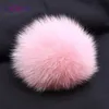 ENJOYFUR s BowKnot Children Winter Hats Real Fur Pompom Knitted Hat Girl Beautiful Pink Girls Beanies Autumn Caps 231225