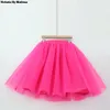 Capris Winter Tutu Girls Princess Fluffy Pleated Plus Pink Womens Jupe Femme Faldas Rokken Custom Tulle Tulle Tulle