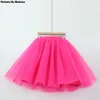 CAPRIS WINTER TUTU 여자 공주 푹신한 주름 플러스 크기 크기의 핑크 여자 목마 FALME FALDAS ROKKEN CUSTOM TULLE SKIRTS