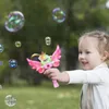 Fairy Stick Glowing Magic Wand Outdoor Toys For Baby Girl Princess Crown Automatisk Bubble Blower Machine Girls Birthday 231226