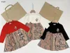 Marken-Mädchenkleid mit Rundhalsausschnitt, Babykleider, Größe 100–150, Designer-Kinderrock, Up-Down-Spleißdesign, Kleinkindkleid, 20. Dezember