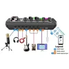 DJ Equipment Microphone Sound Card Console Studio Kit Cable Phone Mixing Computer Live Voice Mixer F998 231226