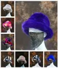 ワイドブリム帽子フェイクファーバケツハット冬の暖かい女性女性レディボブパナマアウトドアフィッシャーマンキャップスガールズY22116262659