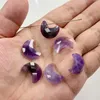 Pendant Necklaces Moon Shape Labradourites Stone 1PC Black Obsidian Amazonites Charm Crafts DIY Necklace Bracelet Earring 15 18mm