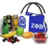 Tassen Zeta Phi Beta geïsoleerde lunchtas voor kamperen, reizen, lekvrije koeler, thermische lunchbox, dames thermische tassen