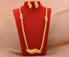 Boucles d'oreilles collier Dubai plaqué or 24K ensembles de Bijoux de créateur cadeaux de mariée de mariage ensemble de Bijoux pour femmes 6368546