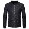 Мужские куртки 2023 Стильный воротник Модный темный принт Повседневная международная куртка Ouma