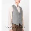 Gilets pour hommes Serge décontracté col d'affaires simple boutonnage gilet costume meilleur homme formel Ambo Wang Steampunk gothique Chaleco