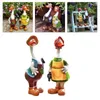 Gartendekorationen Paar Entenstatue Harz Ornamente Cartoon Kunst Tierskulptur Outdoor Landschaft Teich Hof Rasen Dekoration