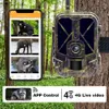 Caméra de chasse et de suivi des sentiers de chasse, application multimédia en direct 4K, batterie Li 10000Mah, 4G, Vision nocturne 30mp, pièges Po HC940PROLI 231225