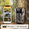 4k vídeo ao vivo app trail câmera serviço de nuvem 4g 30mp câmeras caça celular móvel sem fio vida selvagem visão noturna po armadilhas 231225