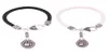Infinity Love Crystal Tennis Racket With Ball Charm Pendent Bracelets Christmas Gifts Women Fashion Black White Leather Bracelets 6874275