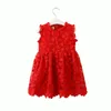 Flickaklänningar dulce amor 2023 Summer Dress Party Lace Children Hollow Out Baby Girls For Wedding Elegant Clothing