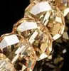 Rondelle de cristal à facettes topaze, perles amples de 8mm, lot de 144 pièces d'espaceurs de bijoux en cristal, sell4874378