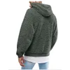 Casual com capuz masculino manga longa outono inverno quente bolso moletom de lã de pelúcia hoodies pulôver oversized solto topos