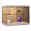 Storage Boxes Bins Blind Box Display Rack Bubble Mat Handle Dustproof Transparent Cabinet Am Violent Bear Drop Delivery Otktf