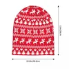 Beralar Yılın Noel Deseni Pixel Bonnet Şapkaları Açık Mekan Kafa Beanies Erkekler İçin Şapka Kadınlar Örgü Yaz Çok Fonksiyon Kapakları