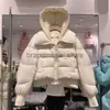 Piumino da donna 2023 Nuovo inverno 90% piumino d'anatra bianco Cappotto da donna Felpe con cappuccio oversize corto casual caldo piumino femminile Parka impermeabile J231226