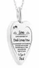 Stainless Steel Cremation Urn Pendant for Ashes for Dad Keepsake Necklace Jewelry Fill Kit Dad Love Son and Daughter8548637