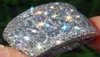 Choucong 16mm de largura branco ouro cor grande anel luxo cúbico diamante anéis de noivado para mulheres moda jóias dia das mães gift1731026