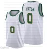 Jerseys de baloncesto de alta calidad Jason Tatum 2022-23 temporada blanco negro ciudad hombres mujeres jóvenes S-XXXL jersey