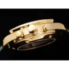 Omegawatch Heren 42 mm mechanisch geel horloge Gouden wijzerplaat Donkergroen Zelfopwindend Superkwaliteit uurwerk Diepwaterbestendig Maanhorloge