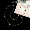 Luxury Sweater Chain Women Pendant Necklaces Designer Jewelry Necklaces h2XM#