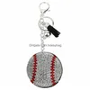 Portachiavi Cordini Sport Portachiavi da baseball Portachiavi con diamanti Decorazione Lage Portachiavi Portachiavi Accessori moda Ss0428 Drop De Otcwn