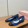 Sapatos casuais de designer de luxo sapatos de marca sapatos de balé retro laço sapatos femininos sapatos de banquete feminino