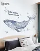 Abstract Geometric Whale 3D Starry Sky Big Fish Wall Stickers Furnishings Living Room Decoration Sticker Home Decor Art Y2001039924554