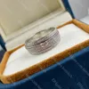 Luxury Women Diamond Ring Designer Märke Förlovningsring Högkvalitativ par Ring Classic Ladies Jewelry Valentine Christmas Gift With Box