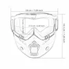 Bandanas Full Coverage Riding Mask Motorcycle Skiing UV Protection Windproof Removable Goggles And Mouth Filter