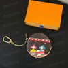 Illustre Xmas Charm Key Holder Bolsos de diseño clásico mujer Monedero carteras de diseñador bolso Llavero Anillo LLAVE POUCH mujeres pequeños monederos con cremallera Cartera