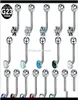 1Pc Titanium Christina Vertical Hood Flower Lip Rings Opal Sexyy Vagina Genital Piercing Vch Eyebrow Piercings Jewelry Hdxkb A2Vfx8010290