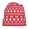 Beralar Yılın Noel Deseni Pixel Bonnet Şapkaları Açık Mekan Kafa Beanies Erkekler İçin Şapka Kadınlar Örgü Yaz Çok Fonksiyon Kapakları