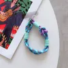 Luxuriöses zweifarbiges Hängeseil, Hand-Handgelenk-Lanyard, kurzes geflochtenes Handschlaufe-Kordel, Anti-Verlust-Nylon-Handgelenkkette mit Haltegurt-Lasche, universell für alle mobilen Handy-Modelle